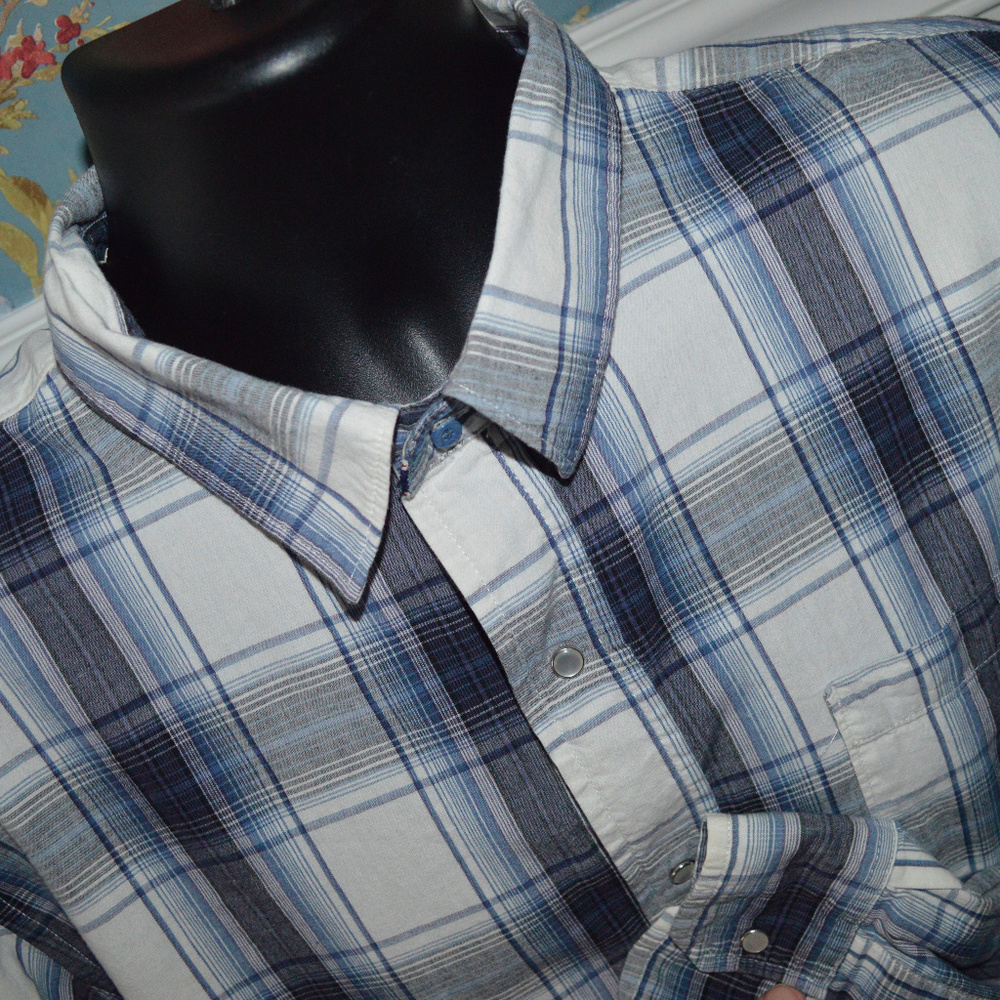 Levi Srauss & Co. Plaid Western Pearl  Snap Shirt